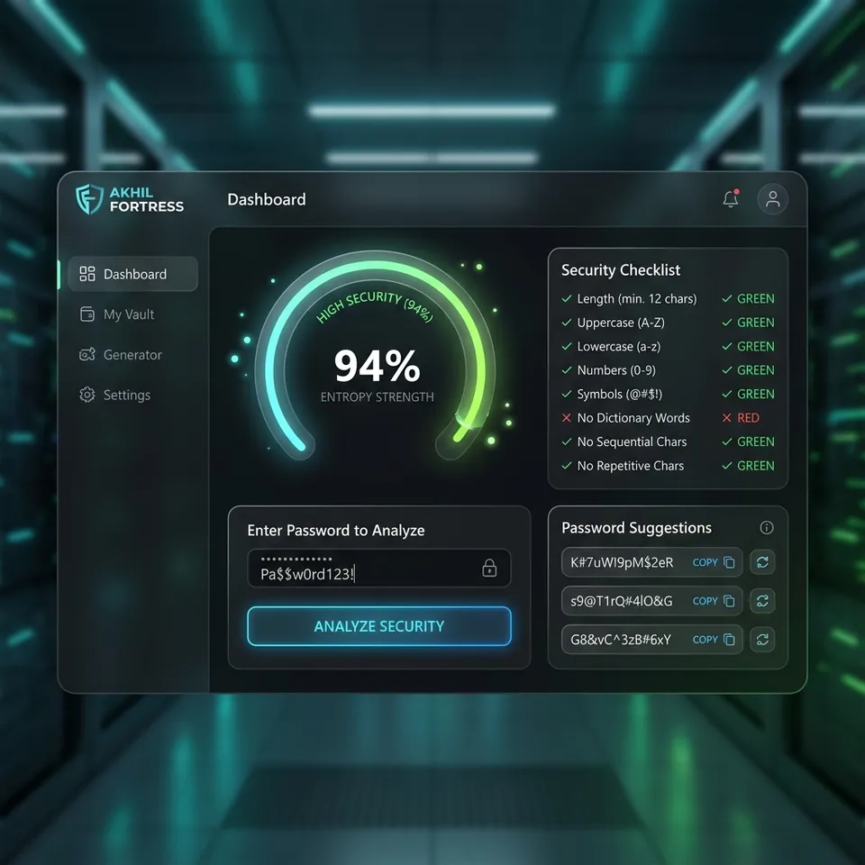 Akhil Fortress Interface Mockup